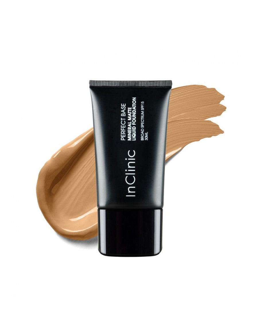 De Mineral Matte Liquid Foundation SPF15 - CARAMEL