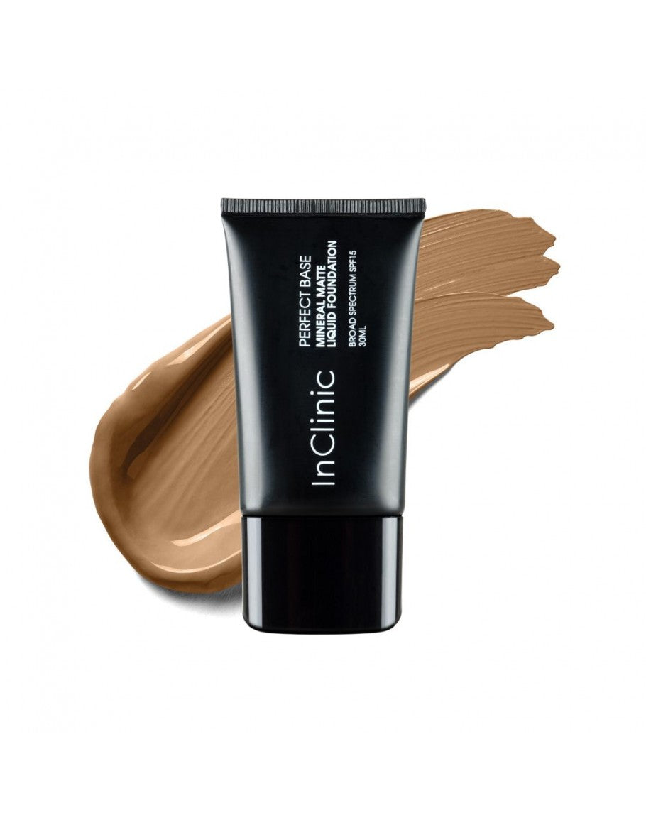 De Mineral Matte Liquid Foundation SPF15 - GOLDEN TAN